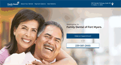 Desktop Screenshot of familydentalfortmyers.com