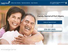 Tablet Screenshot of familydentalfortmyers.com